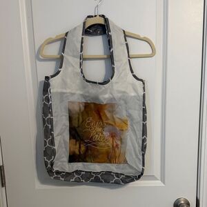 Chic Gray and White Tote Bag